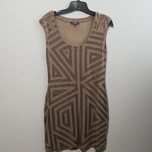 Express Art Deco Mini Dress